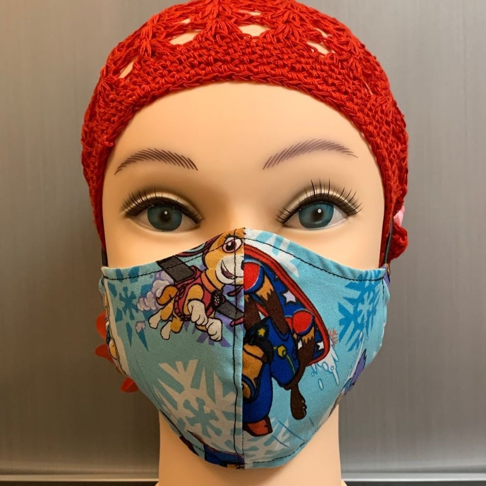 Handmade Face Mask Kids Size. 6-12Y Pattern-MK-2
